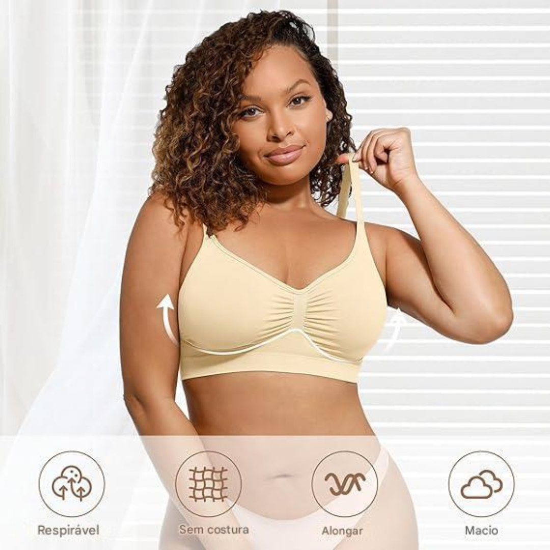 Soutien Sem Costuras com Suporte Confortável e Design Moldado (OFERTA 2X1)