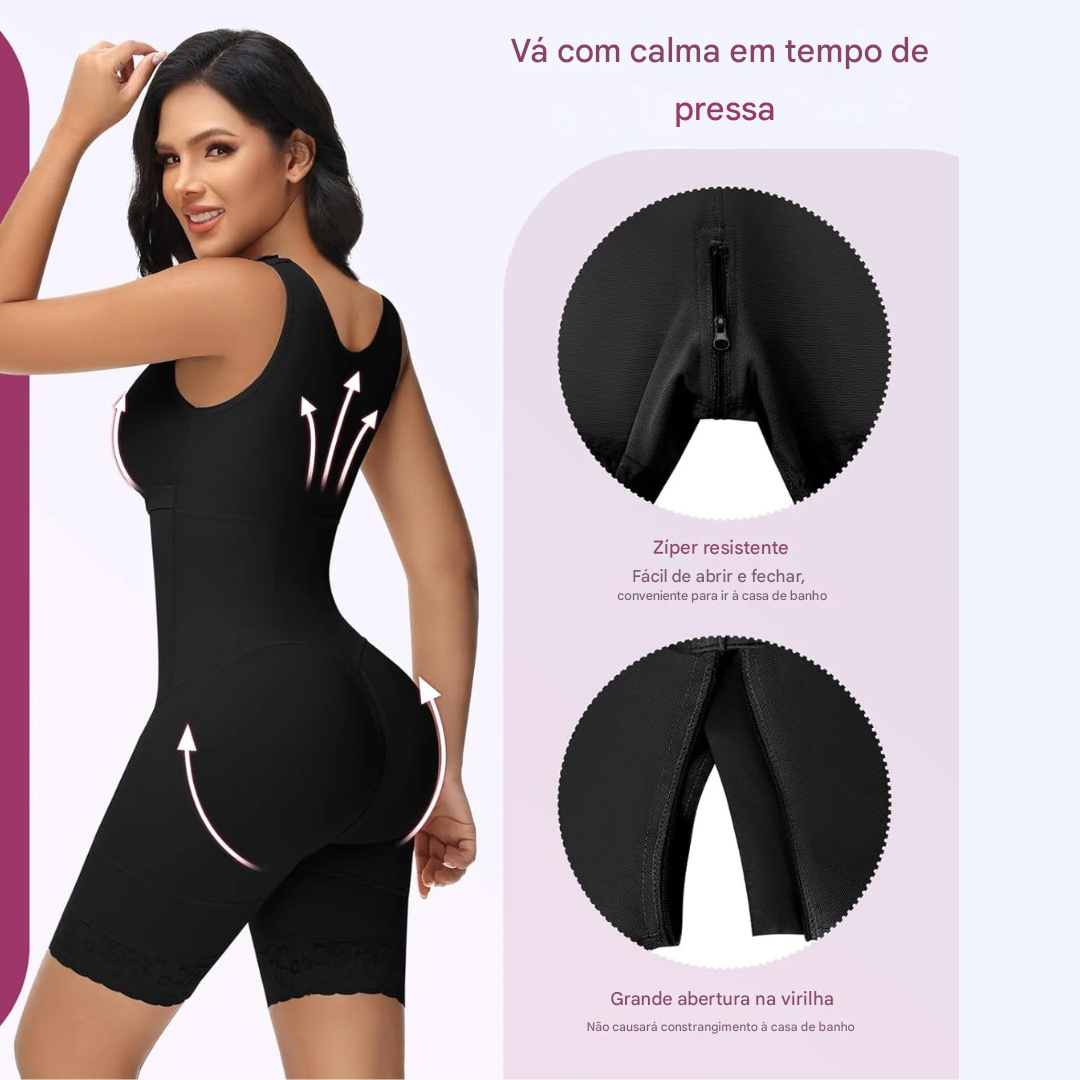 Faja Redutora de Barriga com Dupla Compressão e Sutiã