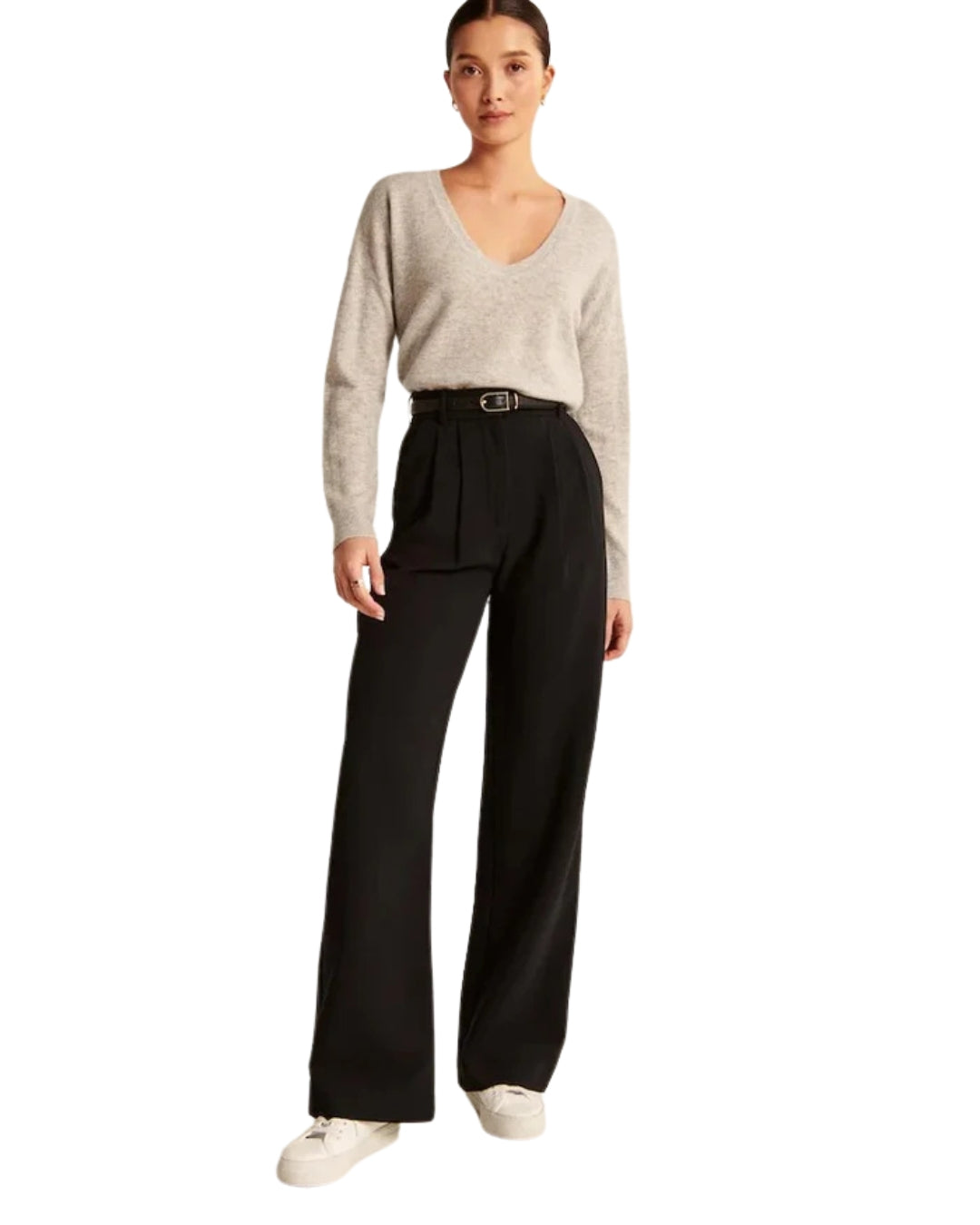 Pantalones Clásicos de Pierna Ancha para Mujer
