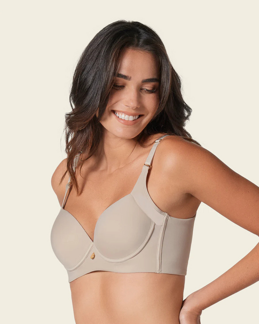 Soutien de Perfil Alto, que Alisa as Costas, com Copas Macias e de Cobertura Total (OFERTA 2X1)