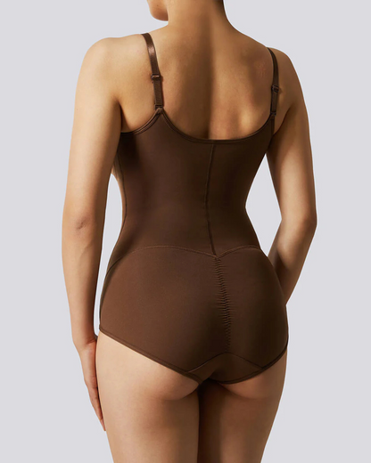 Body Modelador Cosido Body com Fecho de Correr de Cor Sólida