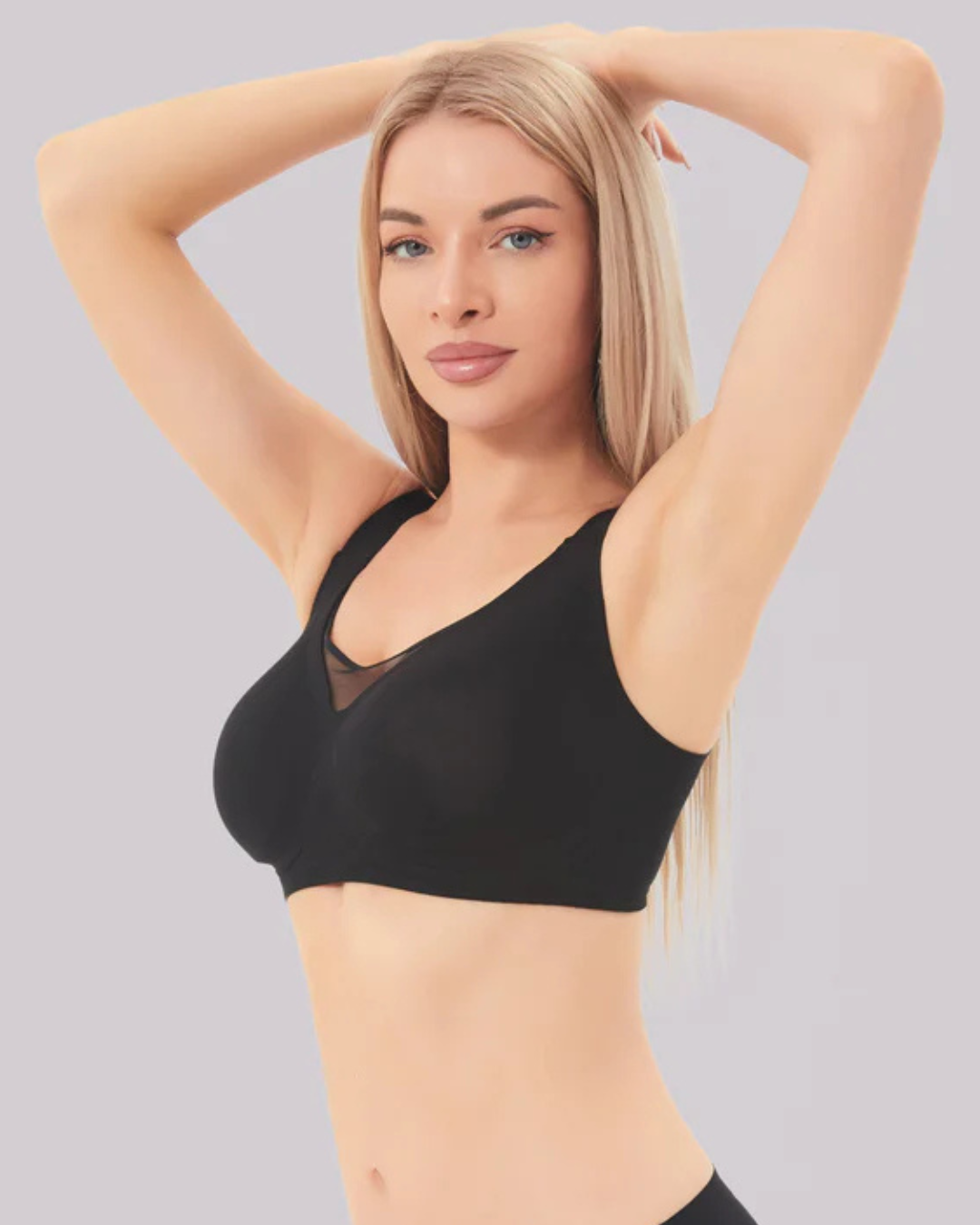 Sujetador con aros, malla transparente y sujeción cómoda (OFERTA 2X1)