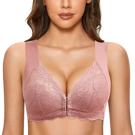 Soutien Push-Up de Renda Sólida Sem Fios para Mulher (2X1 OFERTA GRÁTIS)