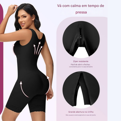 Faja Redutora de Barriga com Dupla Compressão e Sutiã
