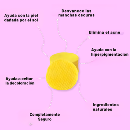 PeleSaudável™ - Pensos nutritivos para o rosto 2x1: Ácido Kójico e Curcuma