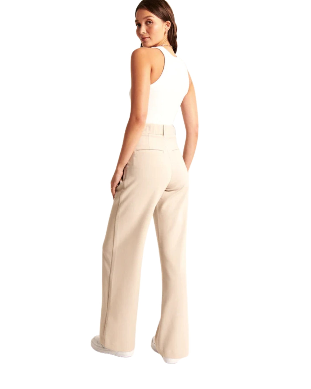 Pantalones Clásicos de Pierna Ancha para Mujer