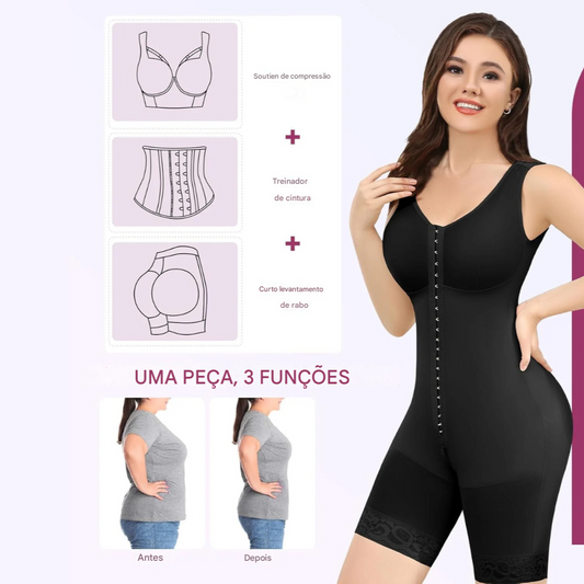 Faja Redutora de Barriga com Dupla Compressão e Sutiã