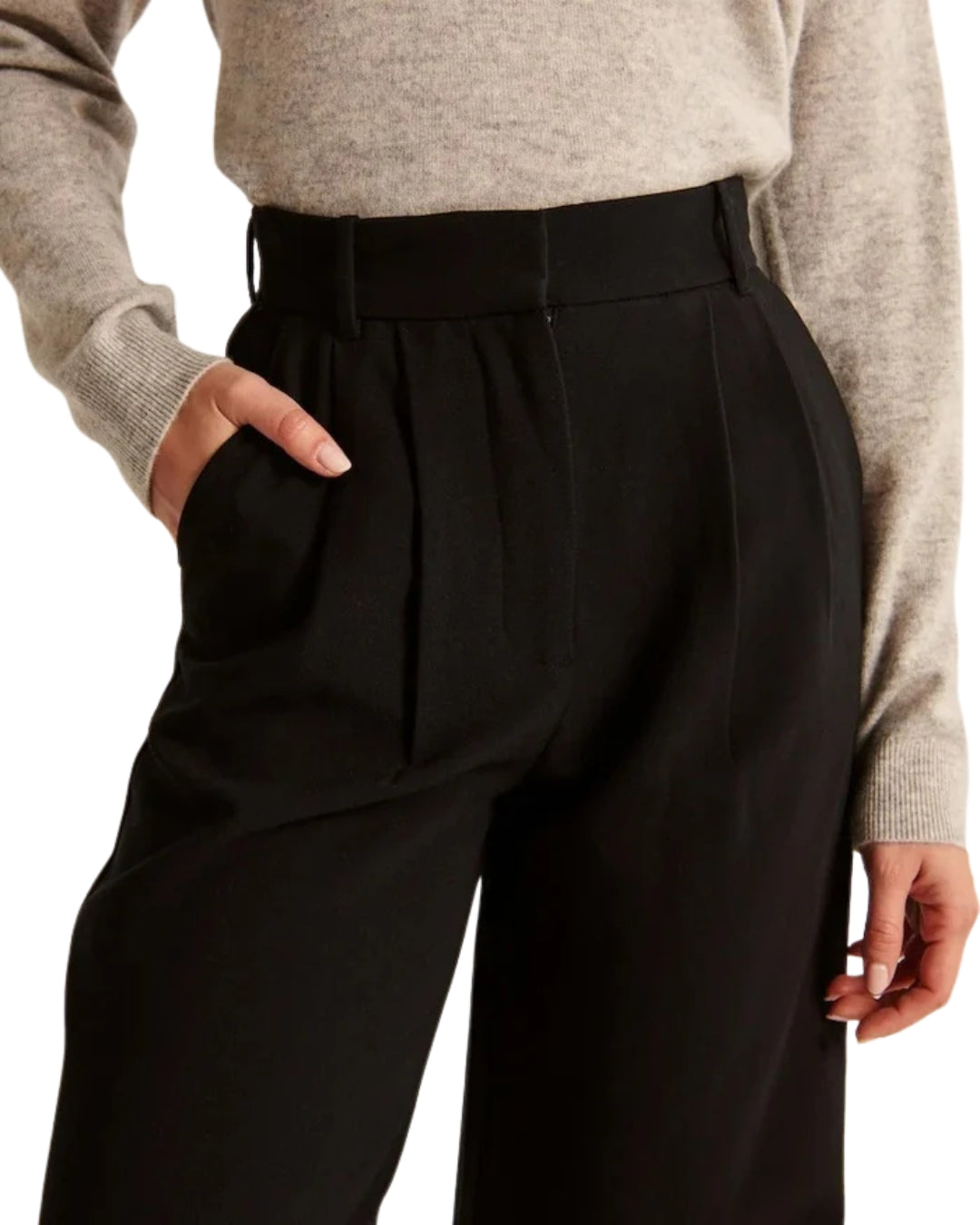 Pantalones Clásicos de Pierna Ancha para Mujer