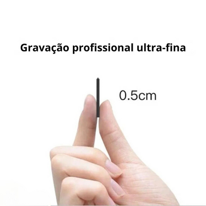 MicroVoz™ - Mini Gravador de Voz Ultraportátil