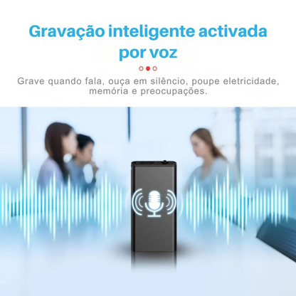 MicroVoz™ - Mini Gravador de Voz Ultraportátil