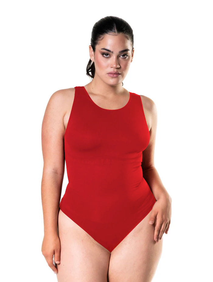 Body con tanga y escote redondo