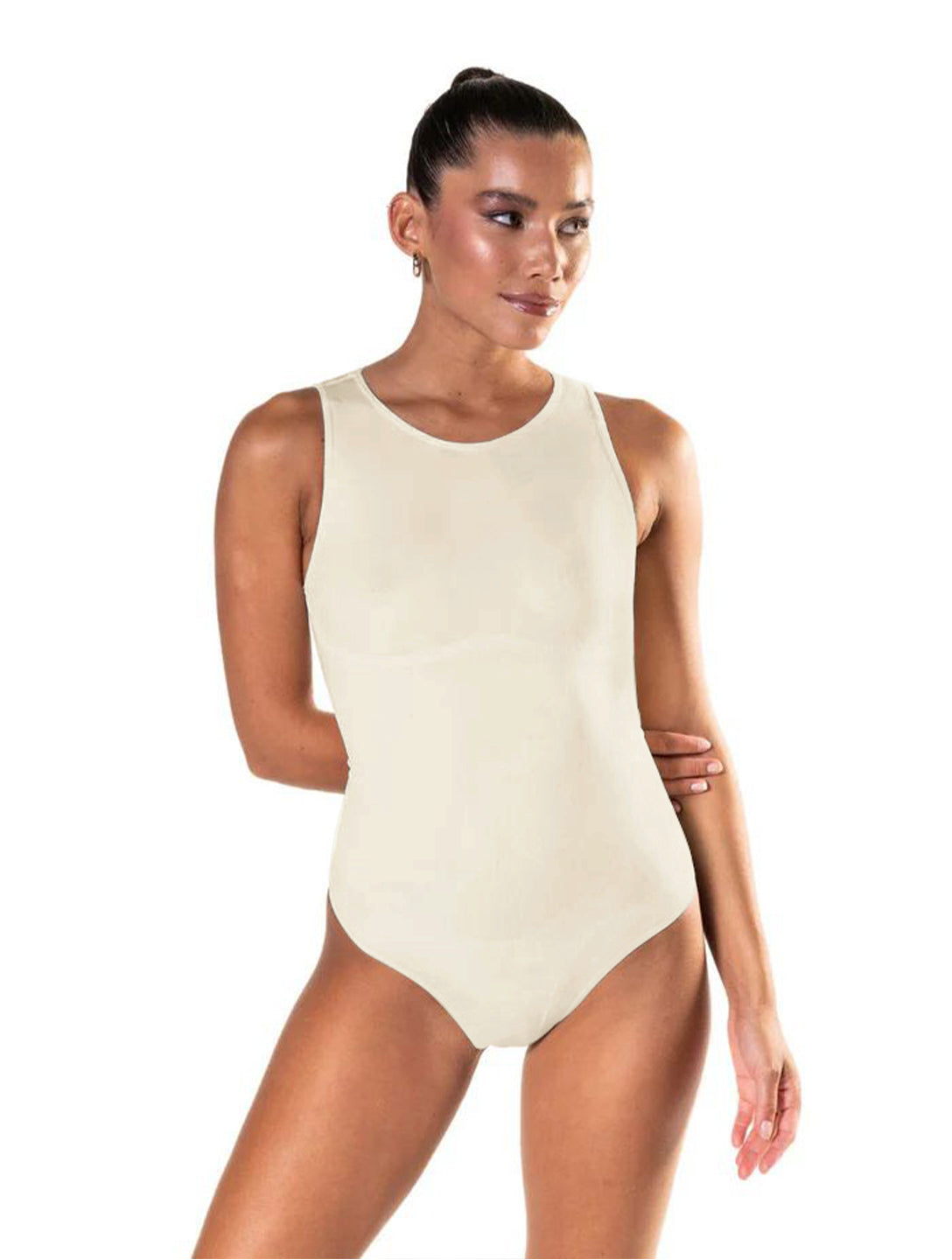 Body con tanga y escote redondo