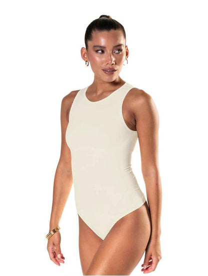 Body con tanga y escote redondo