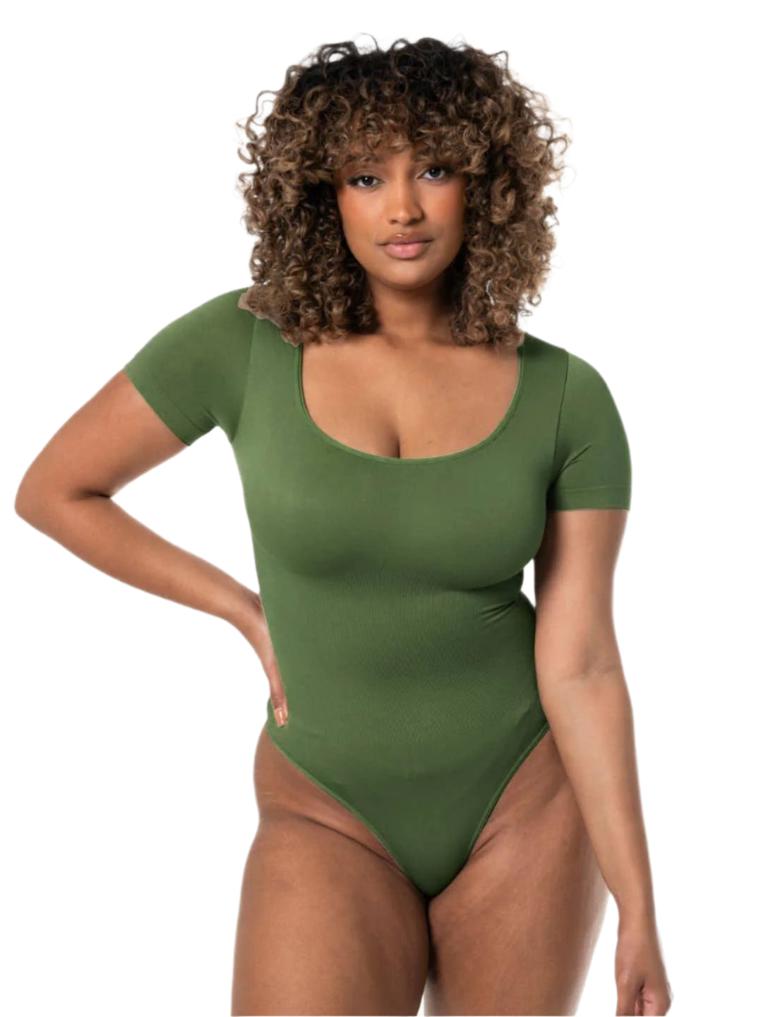Body con tanga y escote cuadrado